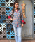 MAERI-Slate Blue Printed Shirt