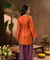 Festive Rust Orange  Patola Printed Farshi Salwar Set(Pre-order)