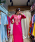 NAZM- Embroidered Hot Pink  Ethnic Dress