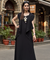 Rozana - Black  long Gown With Jacket