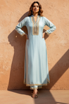 PHULJARI - Pastel Blue Two Piece Set
