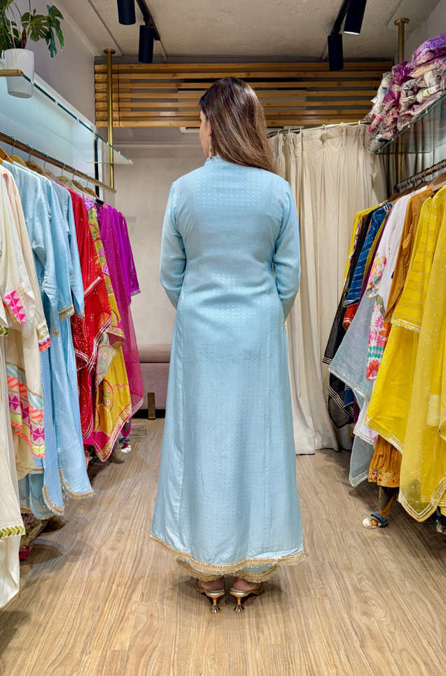 PHULJARI - Pastel Blue Two Piece Set