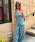 Rozana - Blue Waistcoat & Balloon Pants Co-Ord Set