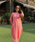 Rozana -Coral Pink Co-ord Kurta Set