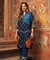 MEHER-Navy Blue Bandhani Ethnic  Kurta set