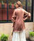 Mizaaj- Mocha Brown Tunic Sharara Set