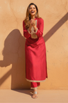 PHULJARI -Red Two Piece Set