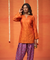 Festive Rust Orange  Patola Printed Farshi Salwar Set(Pre-order)