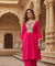 SUROOR - Pink Mirror Batwing  Two Piece Set