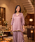Mizaaj-Lilac Tunic style Top  with Dhoti Skirt Set(PRE-0RDER)