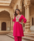 SUROOR - Pink Mirror Batwing  Two Piece Set