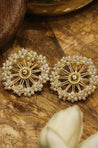 SANJH Pearl Round Studs