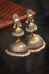 LEELA Brass Jhumka Earrings