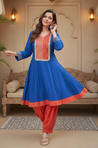 RASS-Blue and Rust Two Piece Set