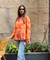 MAERI-Yellow Floral Printed shirt