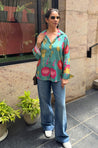 Desi Shirt-Green Lotus Shirt