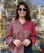 Jazba-Mocha Brown Lotus Dual Printed  Shirt