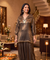 Mizaaj-Bottle Green Tunic style Top  with Dhoti Skirt Set(PRE-0RDER)