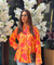 MAERI-Yellow Floral Printed shirt