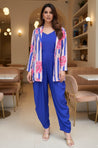Blue  Jumpsuit With jacket