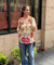 Desi Shirts- Cream lotus shirt