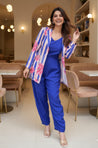 Blue  Jumpsuit With jacket