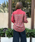 Jazba-Mocha Brown Lotus Dual Printed  Shirt