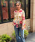 Desi Shirts- Cream lotus shirt