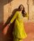 FITOOR-Lime Green Embroidered Kurta Set