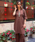 Rozana-Brown Double Pocket Two Piece Set