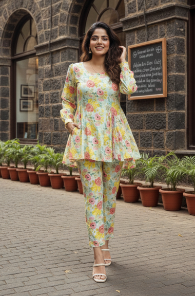 Floral  printed Co-ord Set