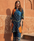 MEHER-Navy Blue Bandhani Ethnic  Kurta set