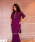 ROOH-Eminence Purple Two Piece Garara Set