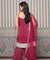PASSORI-Maroon Embroidered Sharara Set
