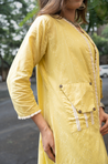 REZAAR-Lime Green Three  Piece Jacket Set
