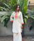 JUGNI-Neon Off-white Solid  Two -Piece Set