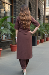 Rozana - AM to PM Brown  Co-ord Set