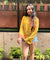 Desi Shirt- Yellow Lotus Shirt