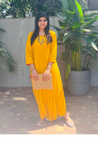 Yellow Solid Dhoti Jumpsuit