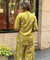 Rozana- Lime Green Printed Drape Pants Co-ord Set (PRE-ORDER)