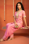 Festive Pastel Pink Farshi Salwar Set(Pre-order)