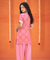 Festive Pastel Pink Farshi Salwar Set(Pre-order)