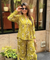 Rozana- Lime Green Printed Drape Pants Co-ord Set (PRE-ORDER)