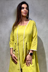 Lime Green Three  Piece Jacket Set