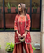 Festive Rust Red  Jacket with Inner and Goro  Pant