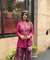 Festive Pink Patola Printed Farshi Salwar Set with Potli Bag(pre-order)