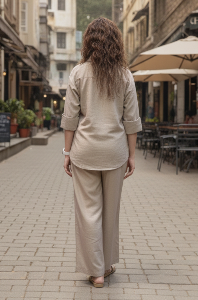 Rozana - Caramel Taupe Co-ord Set