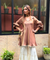 Mizaaj- Mocha Brown Tunic Sharara Set