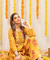 AAFREEN-  Yellow Floral  Printed Farshi Salwar set with Potli Bag