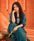 Mizaaj-  Teal  Green Tunic style Top  with Dhoti Skirt Set(PRE-0RDER)